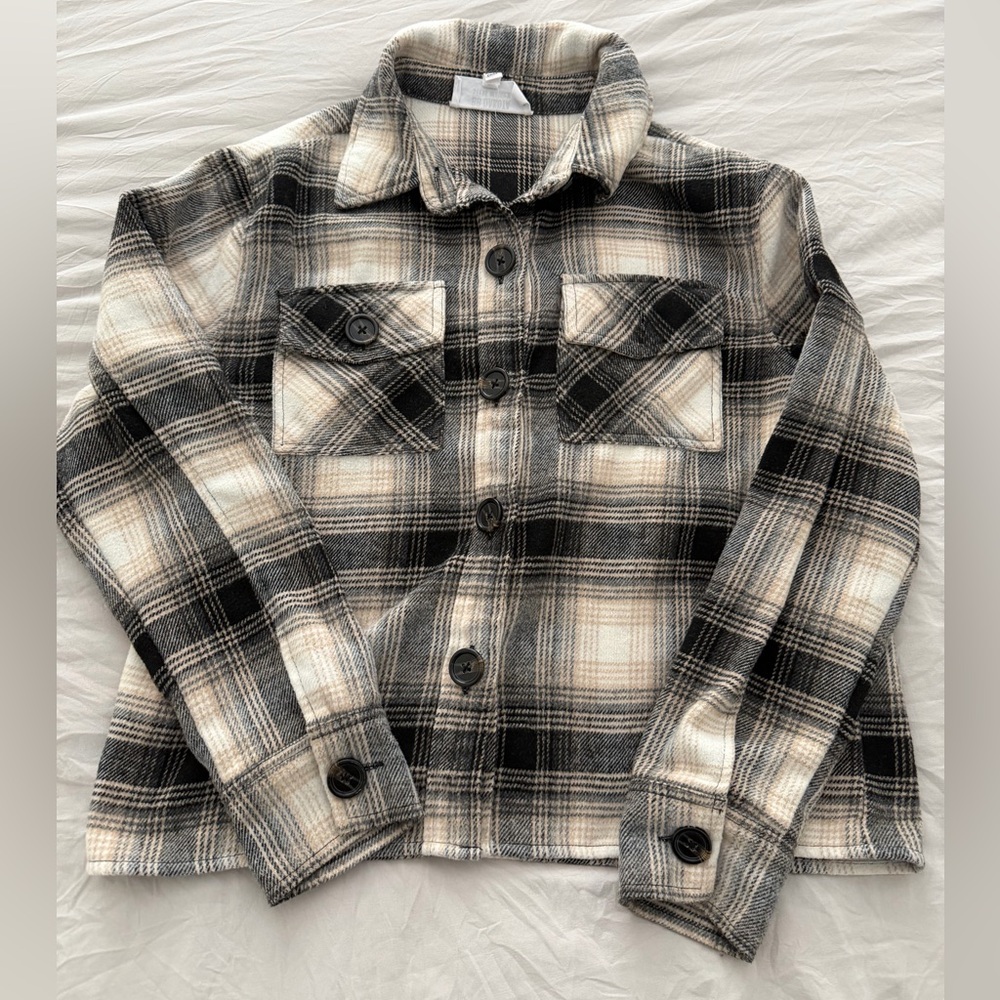 BB Dakota by Steve Madden Plaid Button-Up Shacket